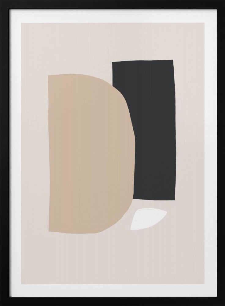 Geometrische vormen in neutrale tinten | Poster