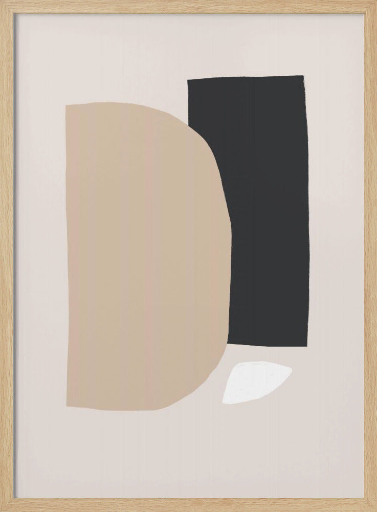 Geometrische vormen in neutrale tinten | Poster