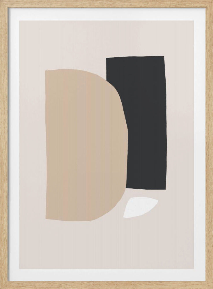 Geometrische vormen in neutrale tinten | Poster