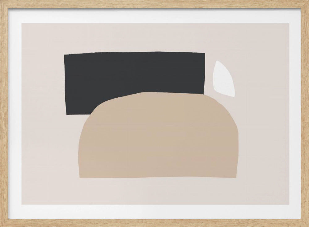Geometrische vormen in neutrale tinten | Poster