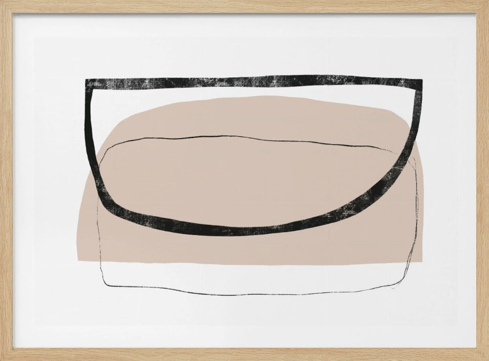 Geometrische vormen en neutrale tinten | Poster