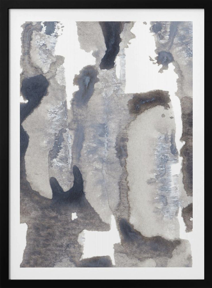 Monochroom palet van grijstinten en wit | Poster
