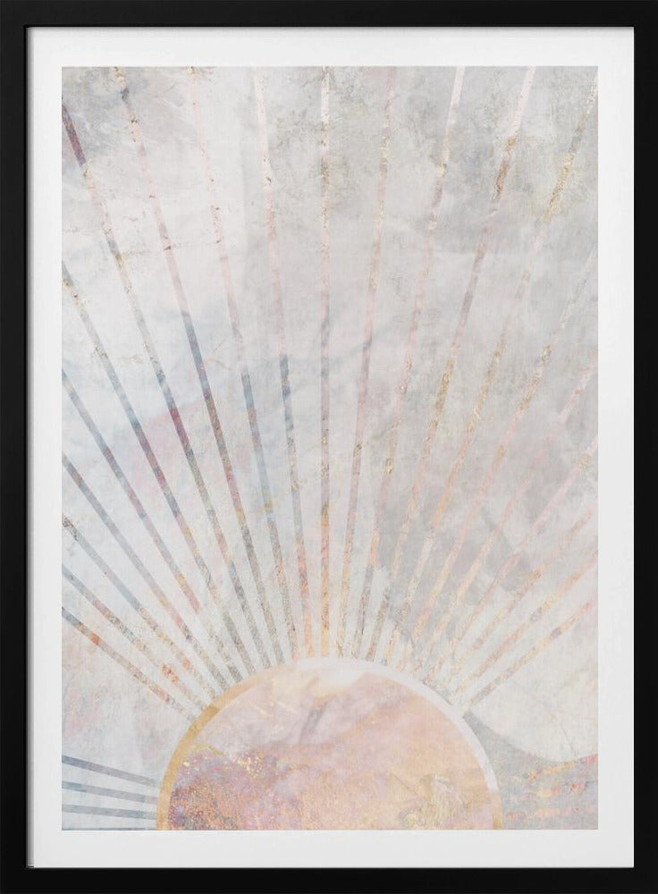 Zonne Boho Ochtend Metallic Print | Poster