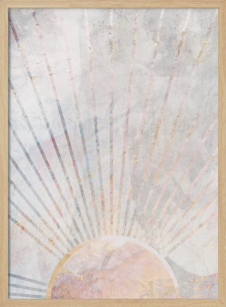 Zonne Boho Ochtend Metallic Print | Poster