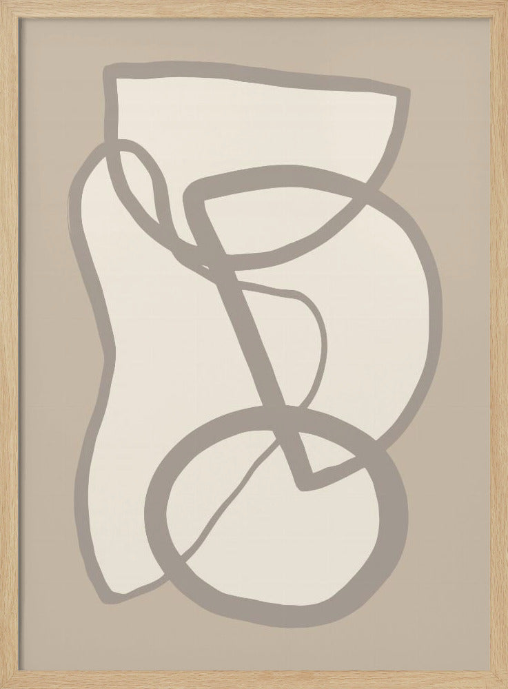 Vorm 09 Beige | Poster
