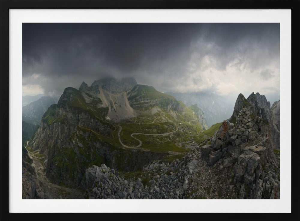 Bizar bergpanorama | Poster
