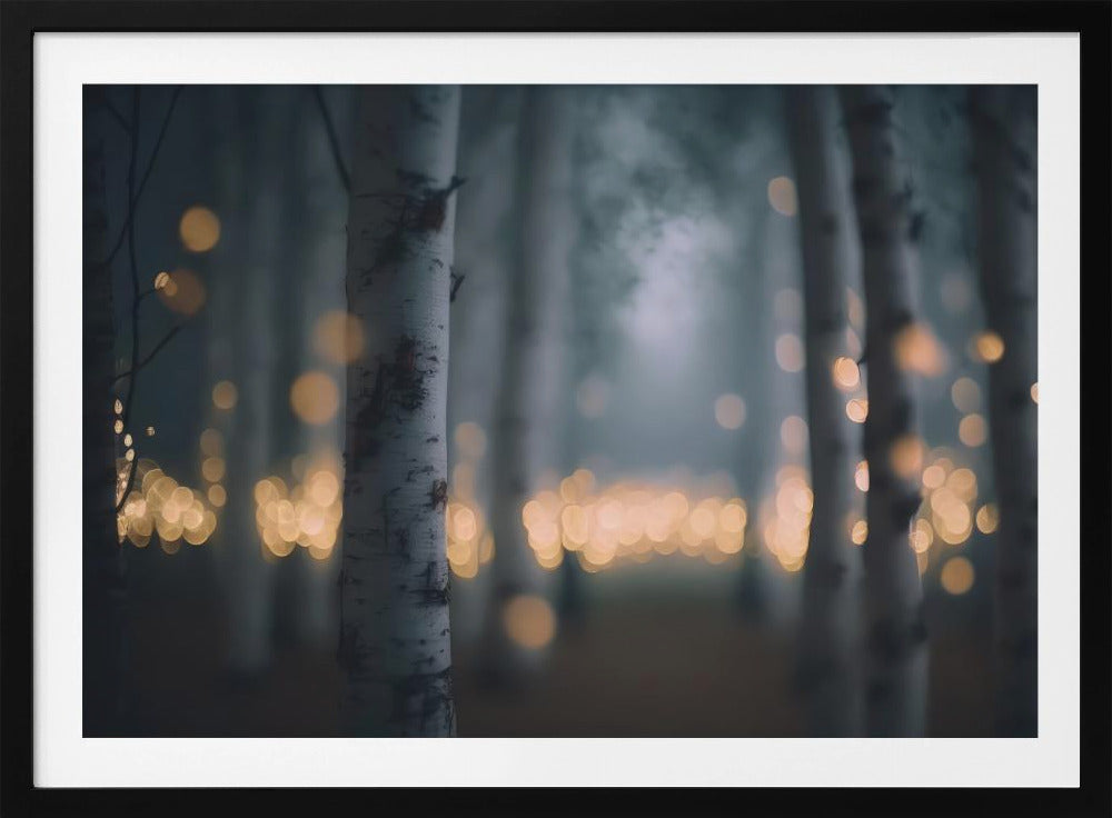 Betoverd Gloeiend Bos | Poster