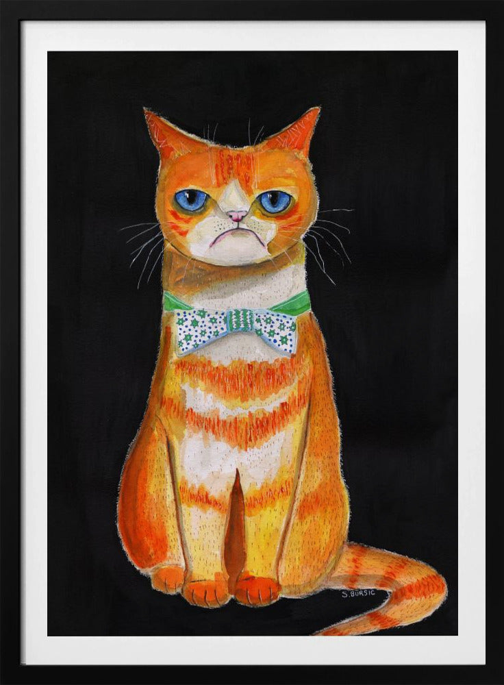 Droevige kat | Poster