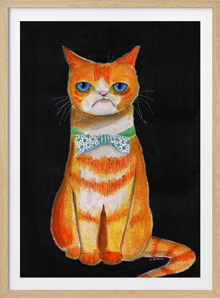 Droevige kat | Poster