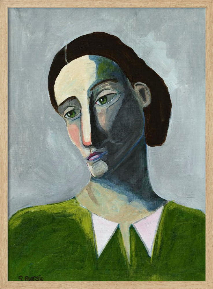 Wachtende vrouw | Poster