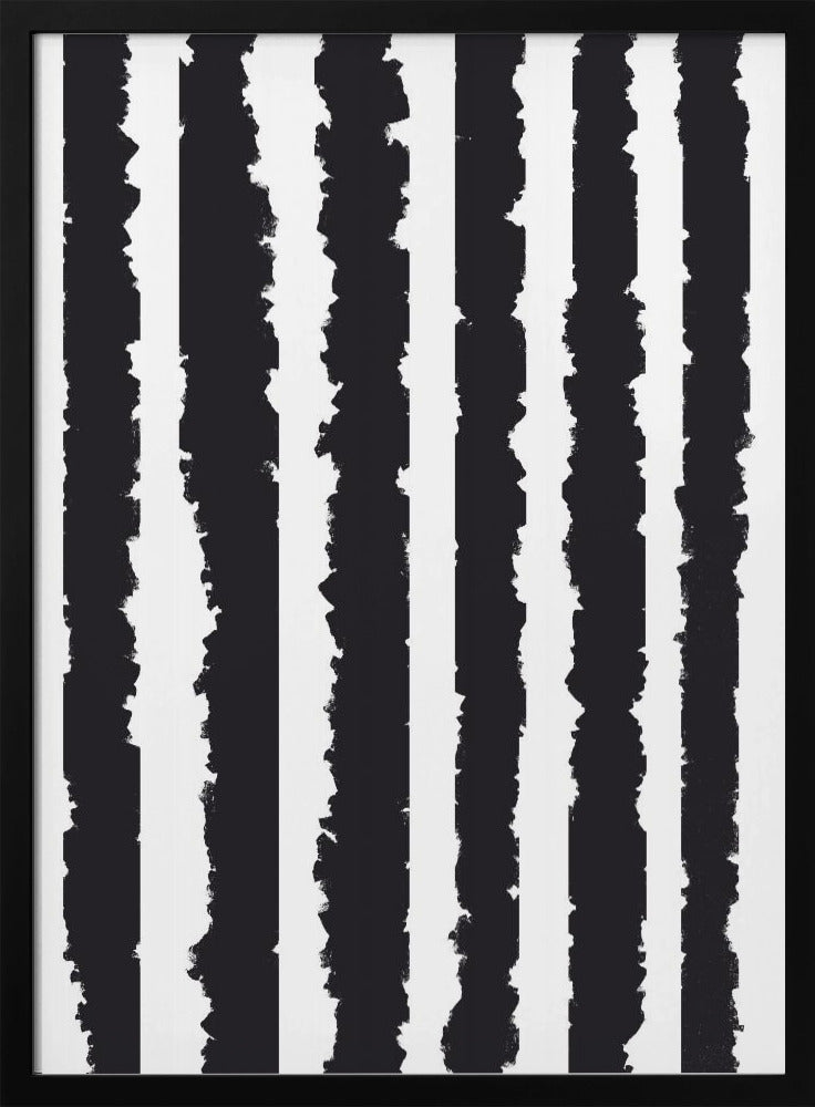 Verticale strepen met gekartelde randen | Poster