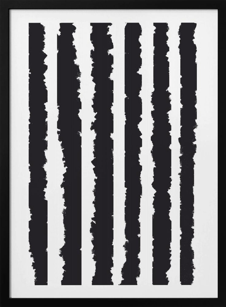 Verticale strepen met gekartelde randen | Poster