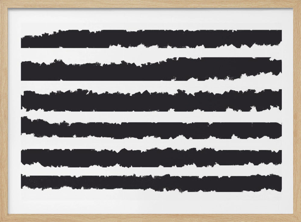 Zwarte lijnen op een witte achtergrond | Poster