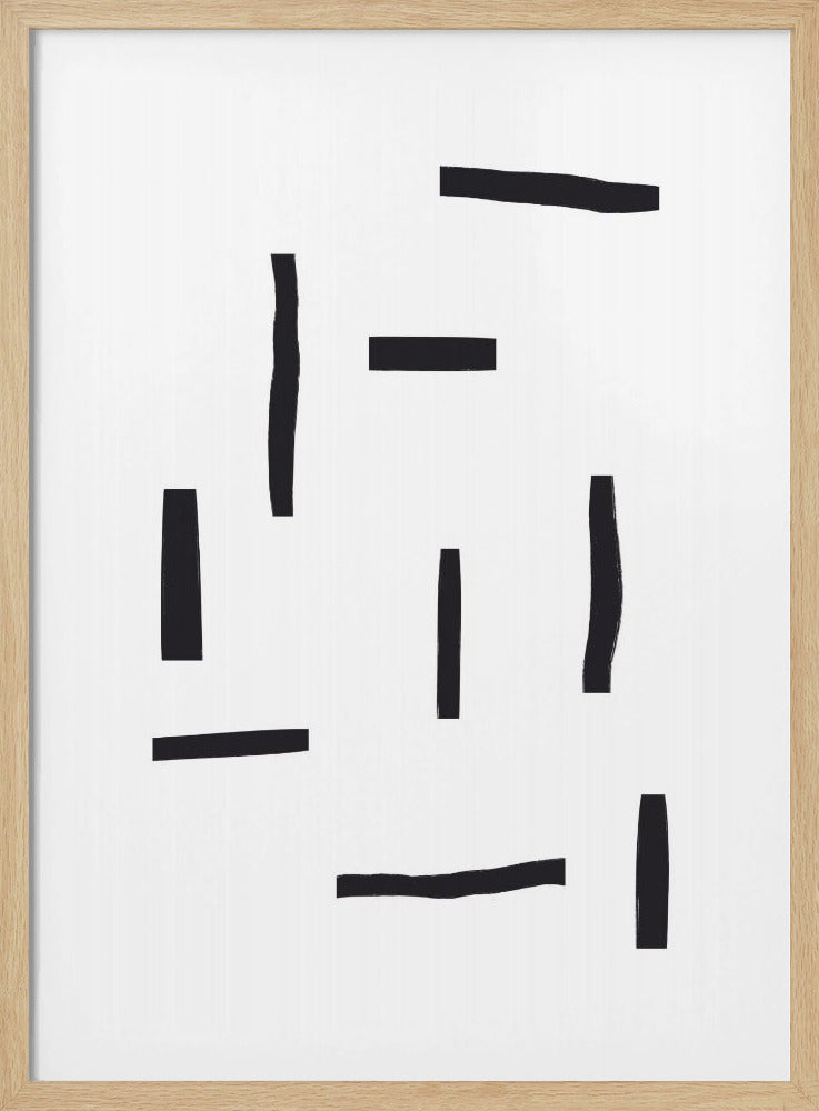 Black Lines On A White Background | Poster