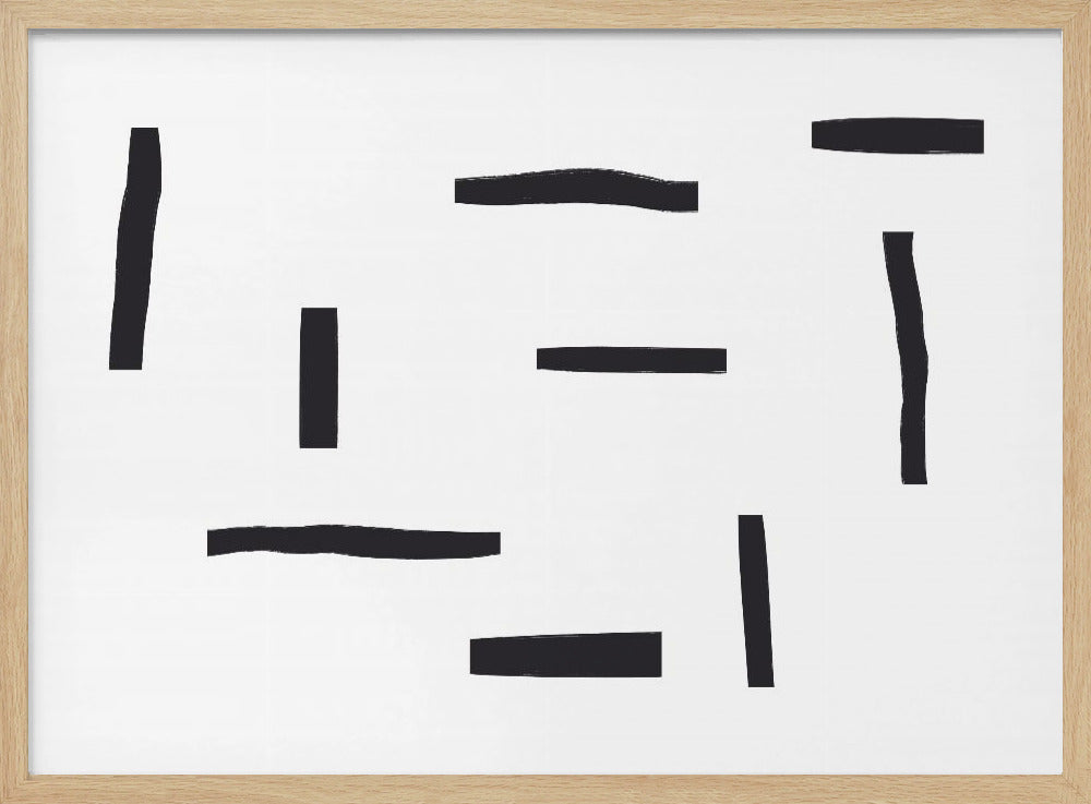 Black Lines On A White Background | Poster