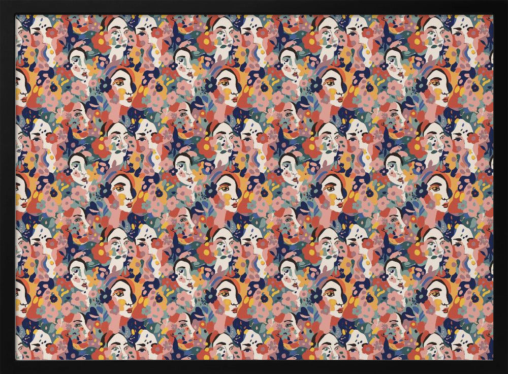 Floral Faces Harmony | Poster