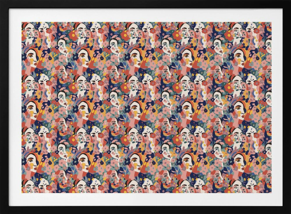 Floral Faces Harmony | Poster