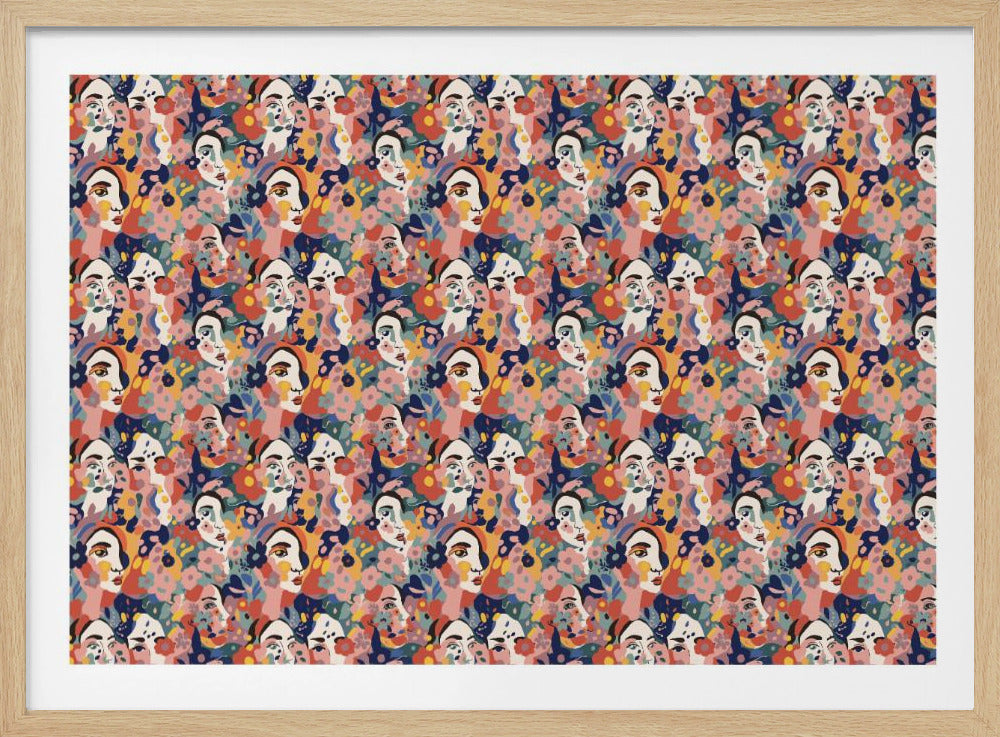 Floral Faces Harmony | Poster
