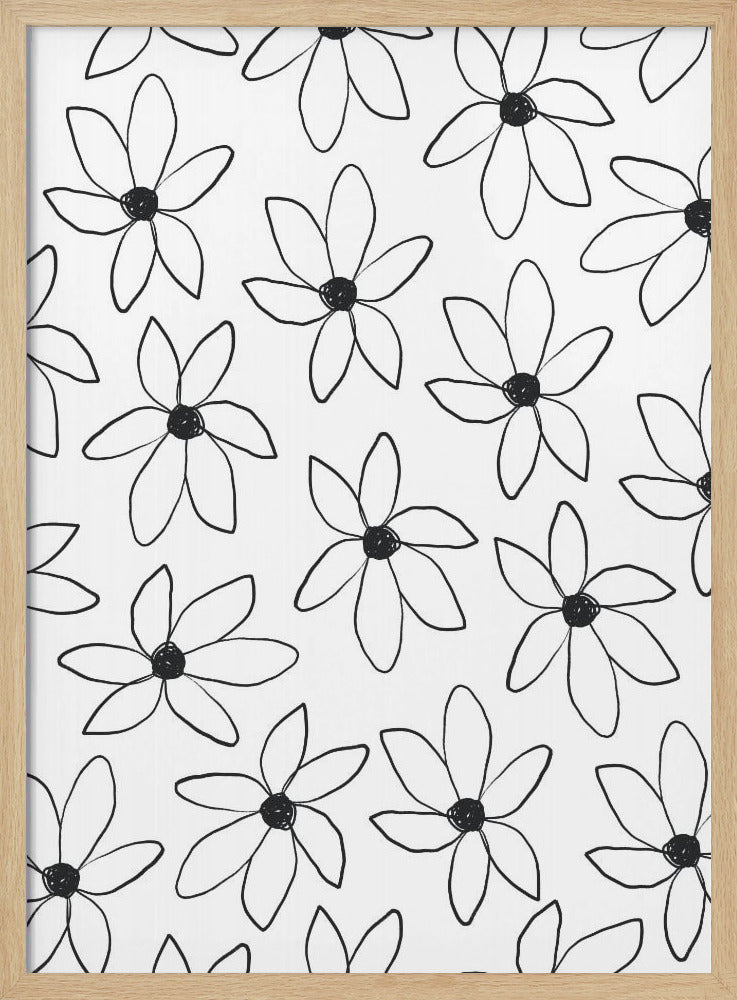 Luchtige bloemen | Poster