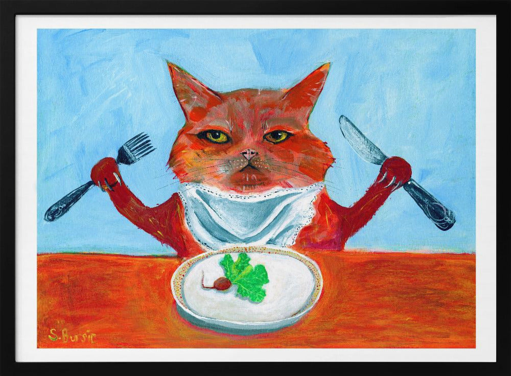 Veganistische kat | Poster