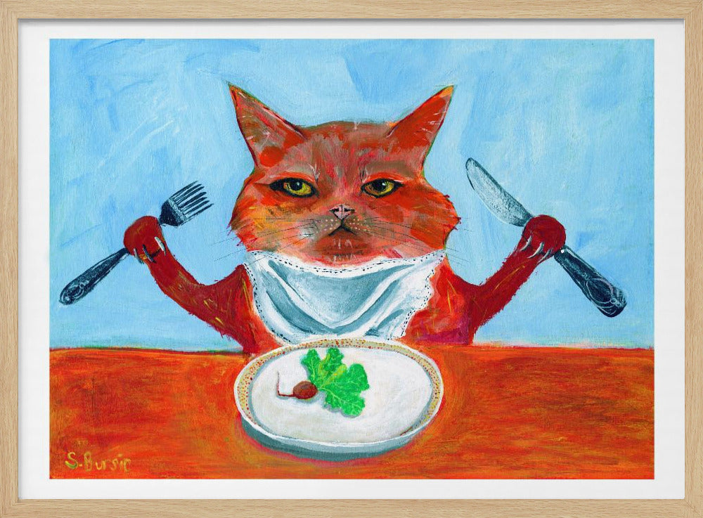 Veganistische kat | Poster