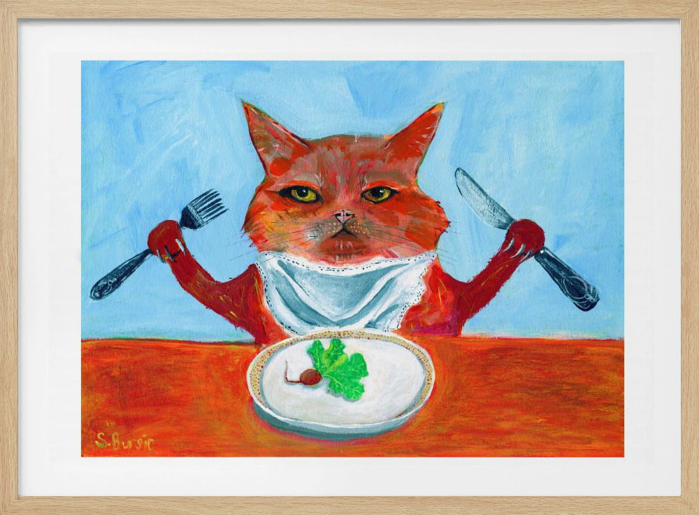 Veganistische kat | Poster