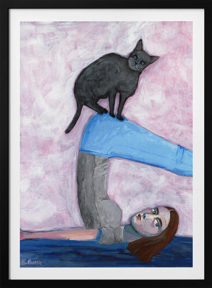 Yoga met mijn kat | Poster