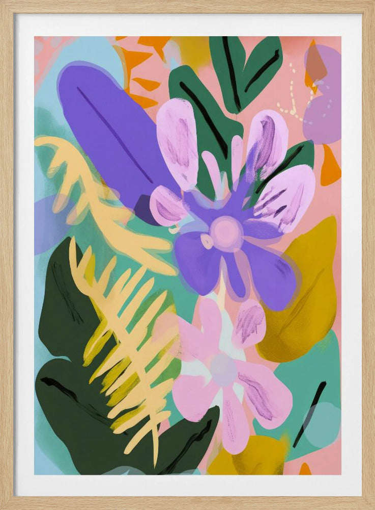 Bloemen grillige uitbarsting | Poster
