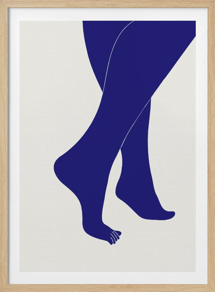 Tip Toe Blauw | Poster