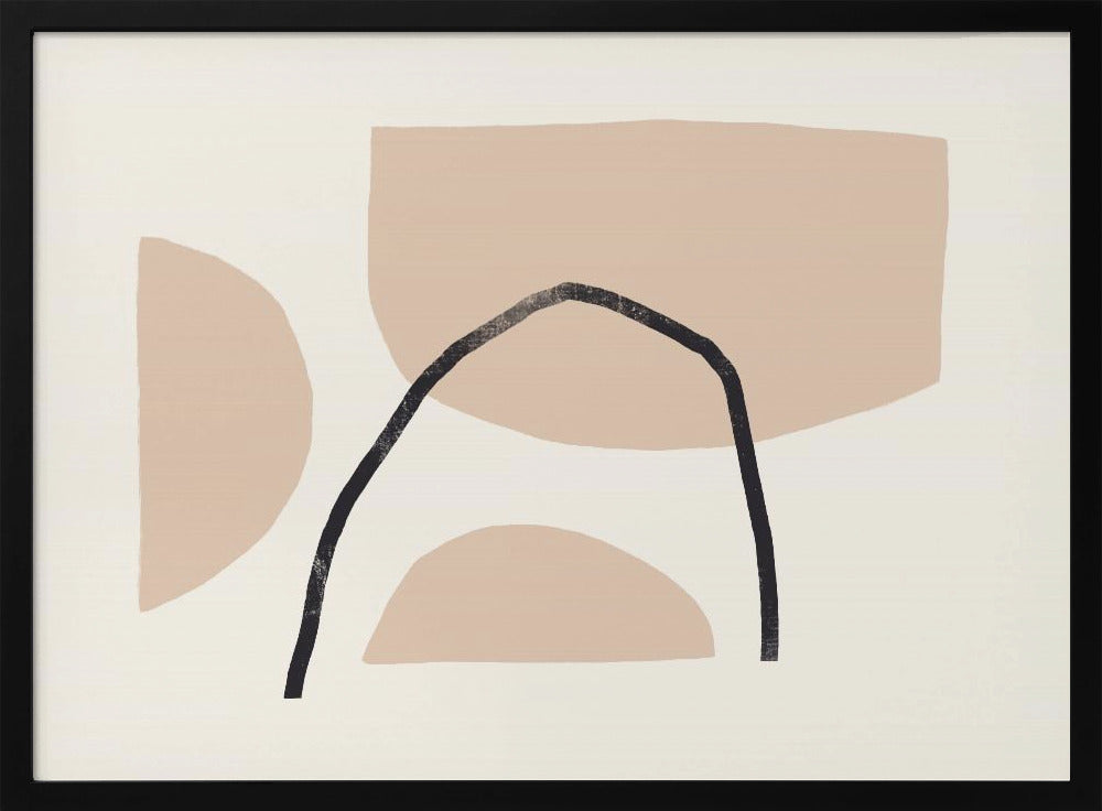 Geometrische vormen in aardse tinten | Poster