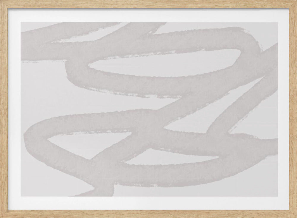 Witte penseelstreekpatronen | Poster