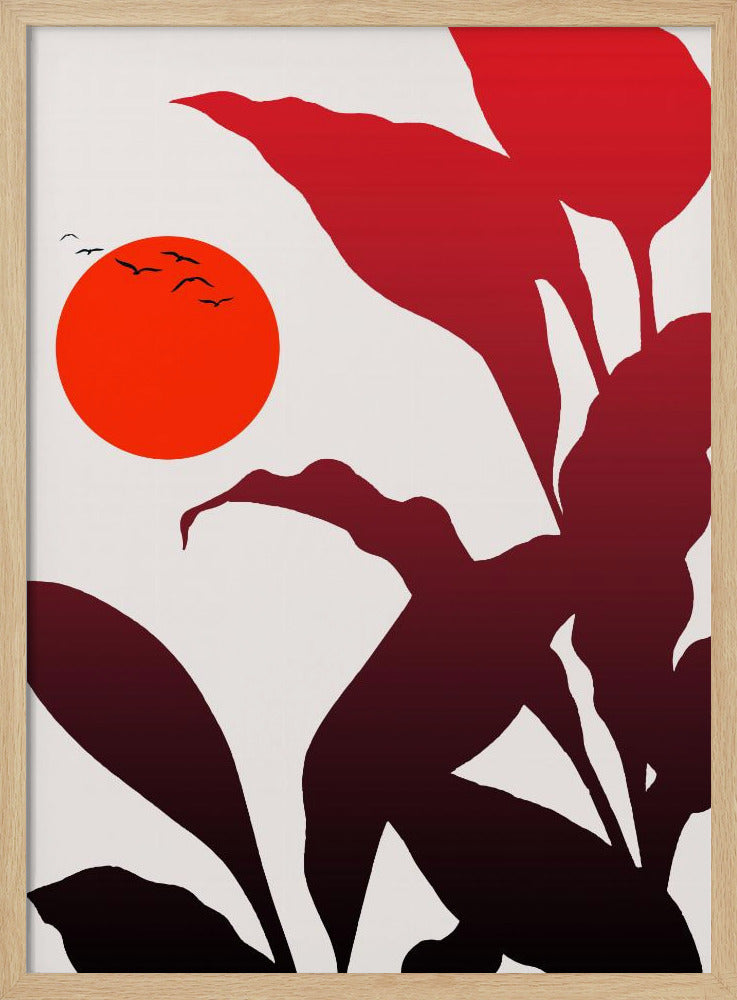 Tropische zonsondergang | Poster