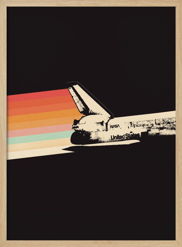 Ruimteschip Regenboog | Poster