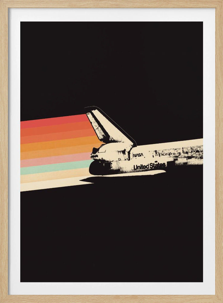 Ruimteschip Regenboog | Poster