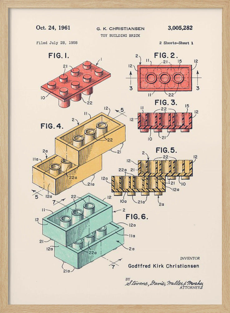 Lego Kleuren | Poster