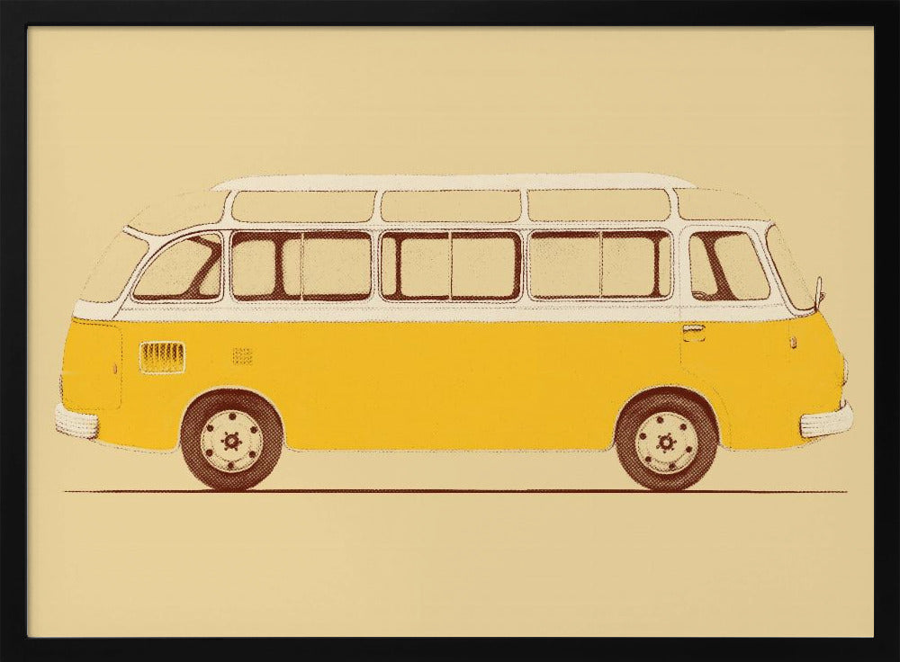 Gele bestelwagen | Poster