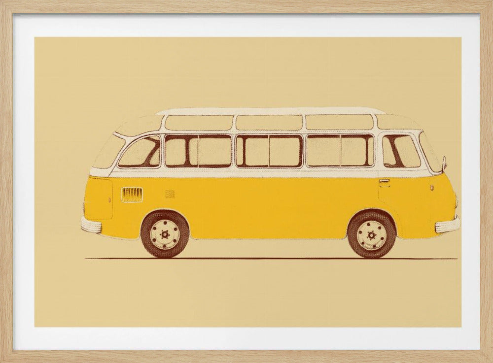 Gele bestelwagen | Poster