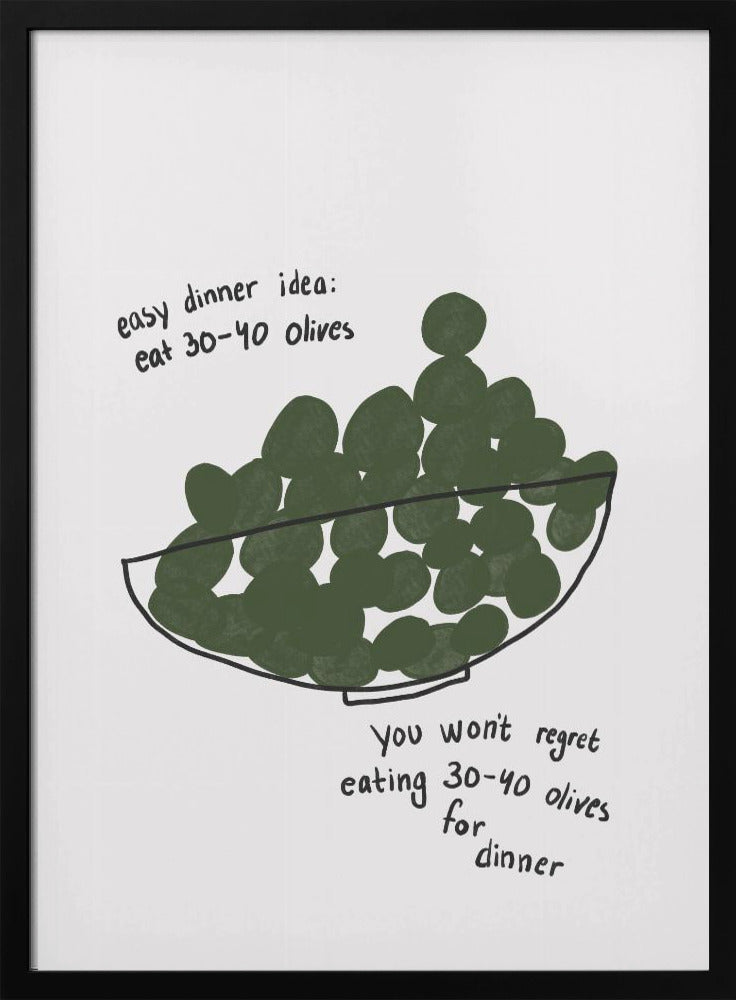 Olijven Diner Delight | Poster