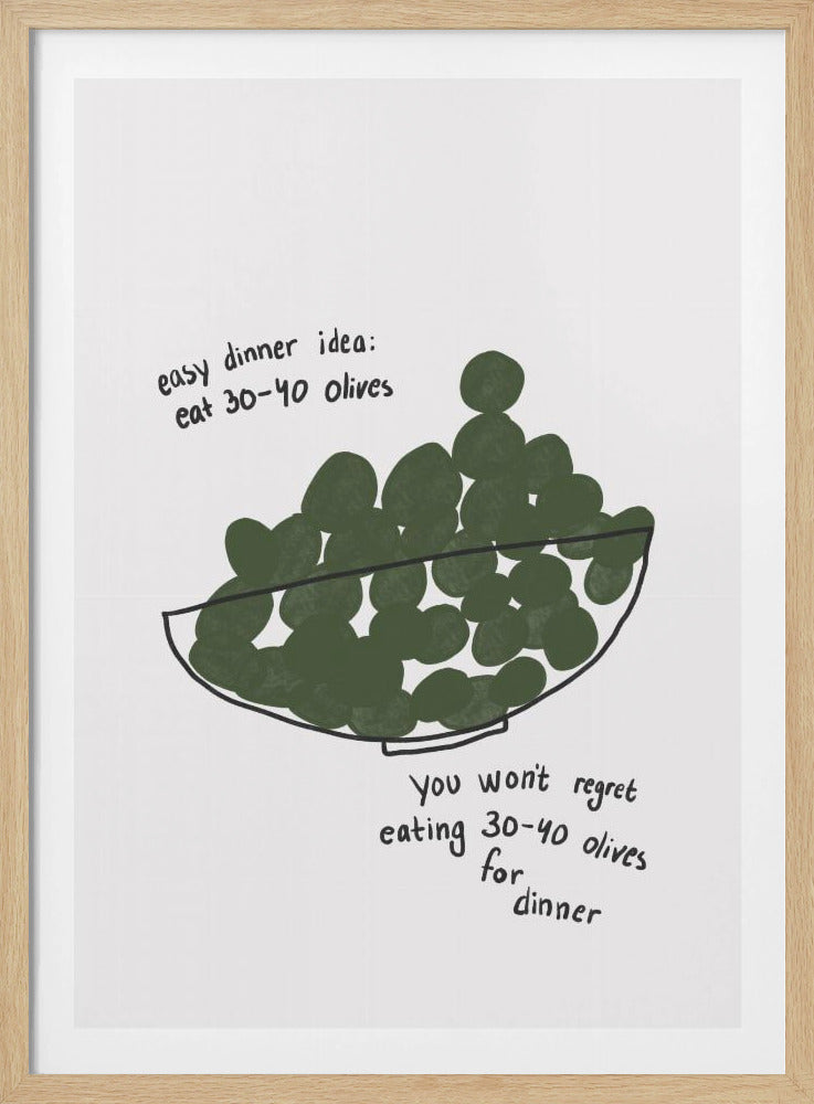 Olijven Diner Delight | Poster