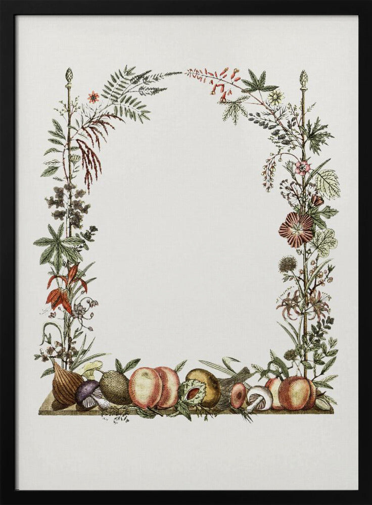 Handgetekende botanische lijst | Poster