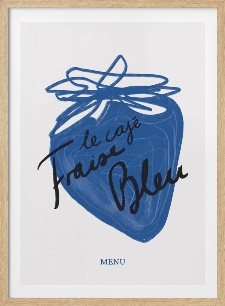 Blauwe bessengenot | Poster