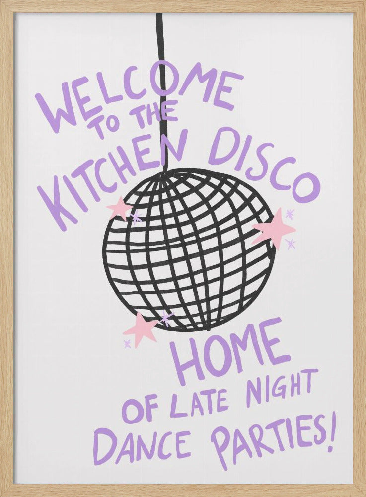 Keuken Disco Vibes | Poster
