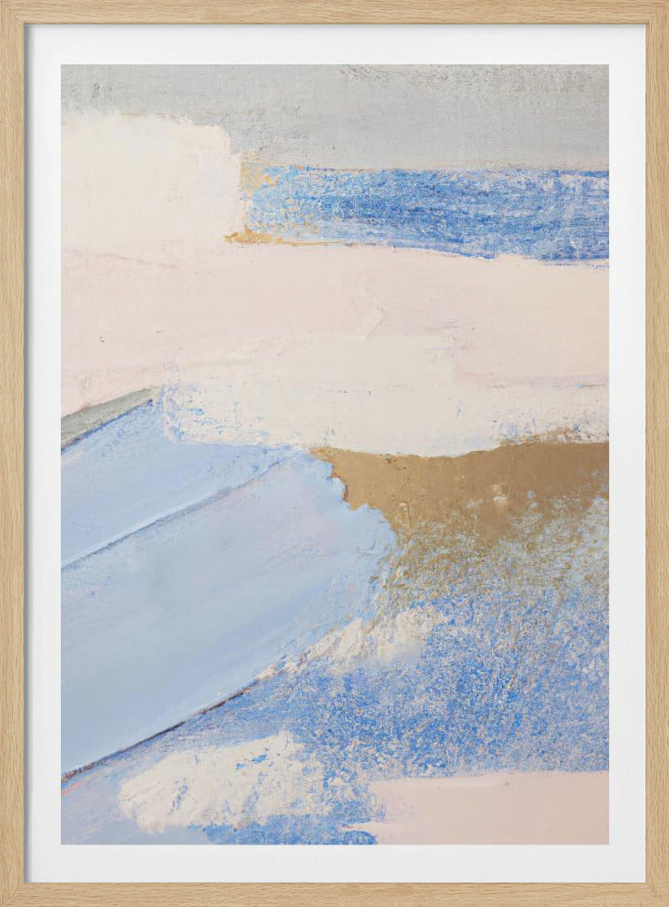 Penseelstreken Abstract Schilderij | Poster