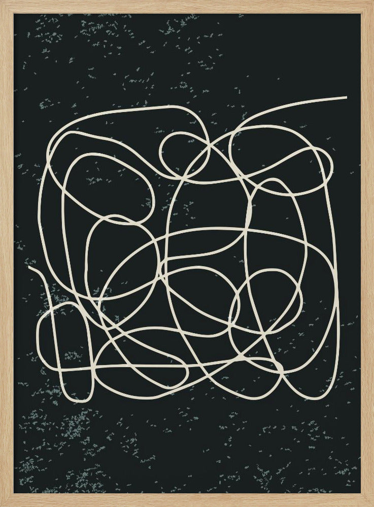 Zwart-witte lijnen #1 | Poster