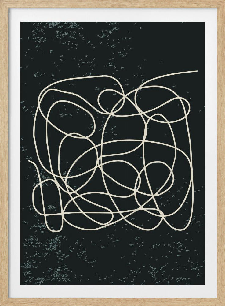 Zwart-witte lijnen #1 | Poster