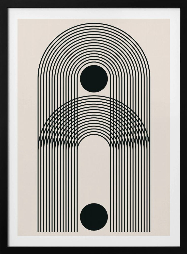 Zwarte Boho Vibe Serie #3 | Poster