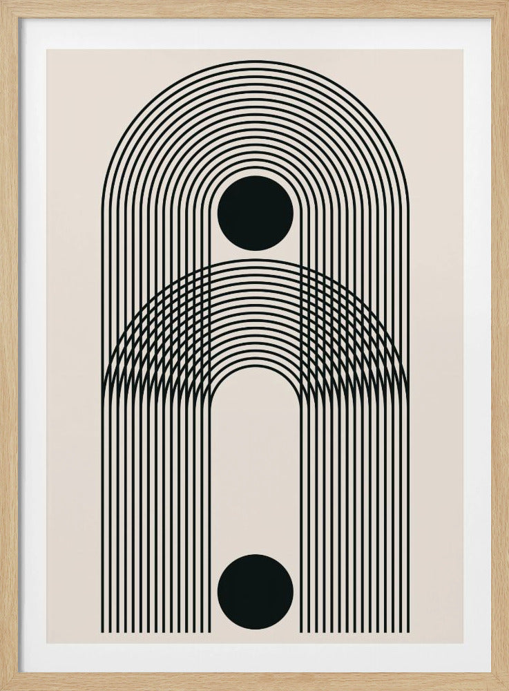 Zwarte Boho Vibe Serie #3 | Poster