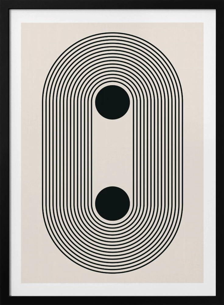 Zwarte Boho Vibe Serie #4 | Poster