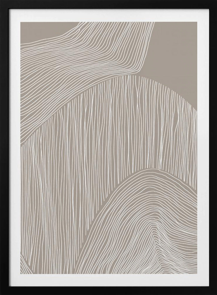 Abstracte organische lijnen | Poster