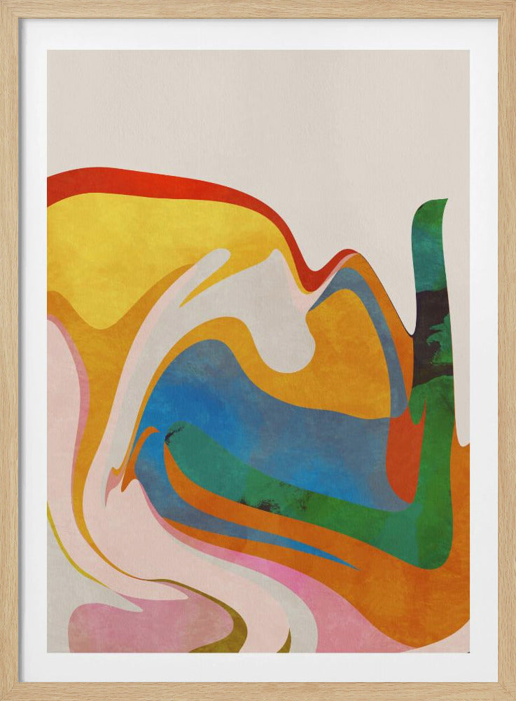 Organic Bauhaus Waved | Poster